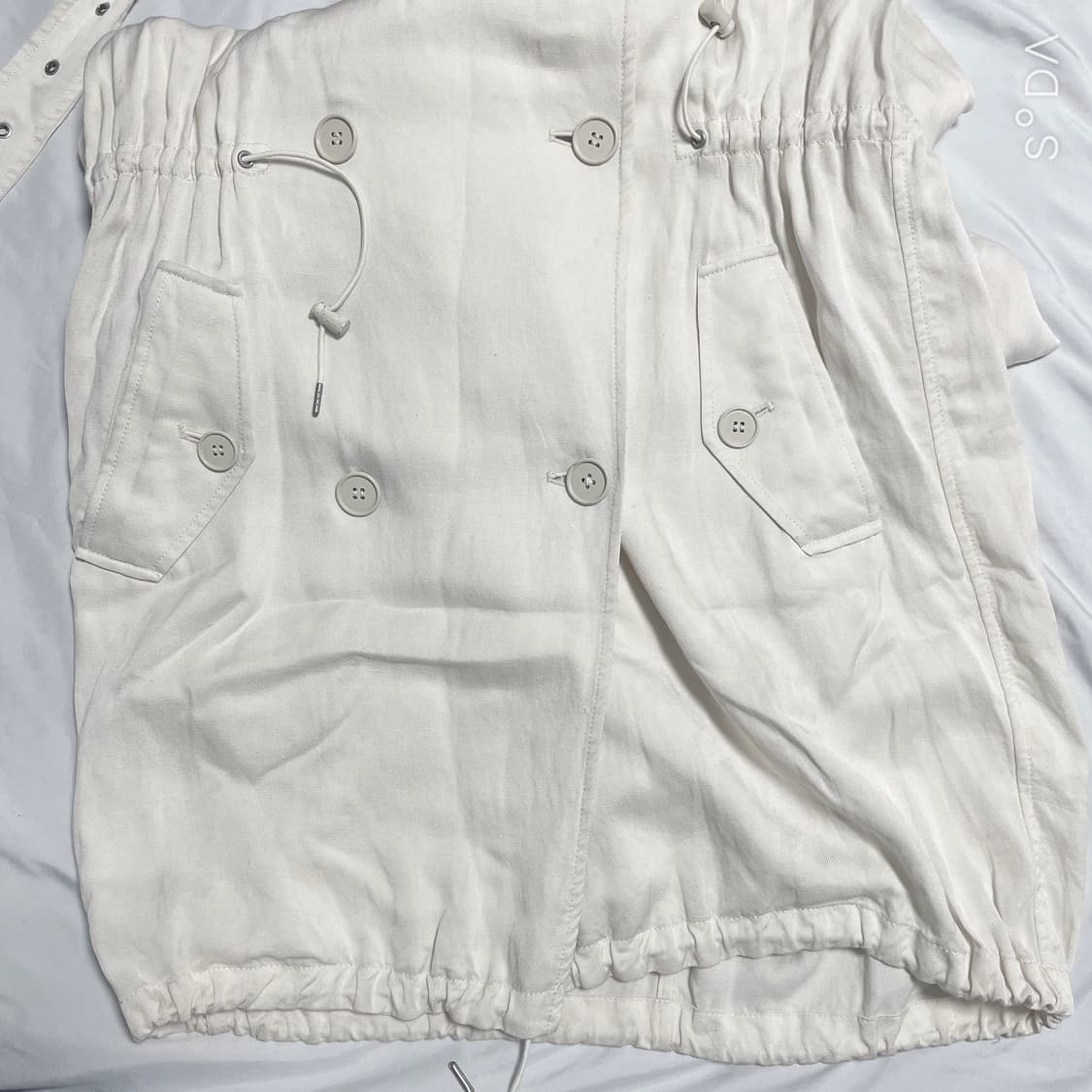 아크네 스튜디오 벨티드 트렌치 코트 아이보리 34 상품이미지2