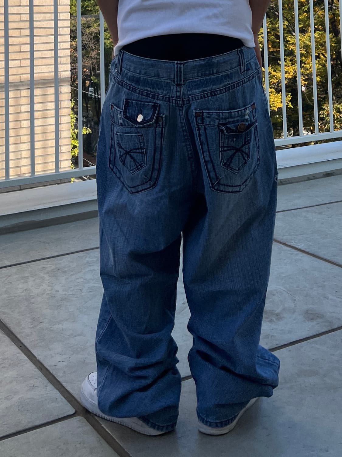 빈티지 자수 힙합팬츠 상품이미지2