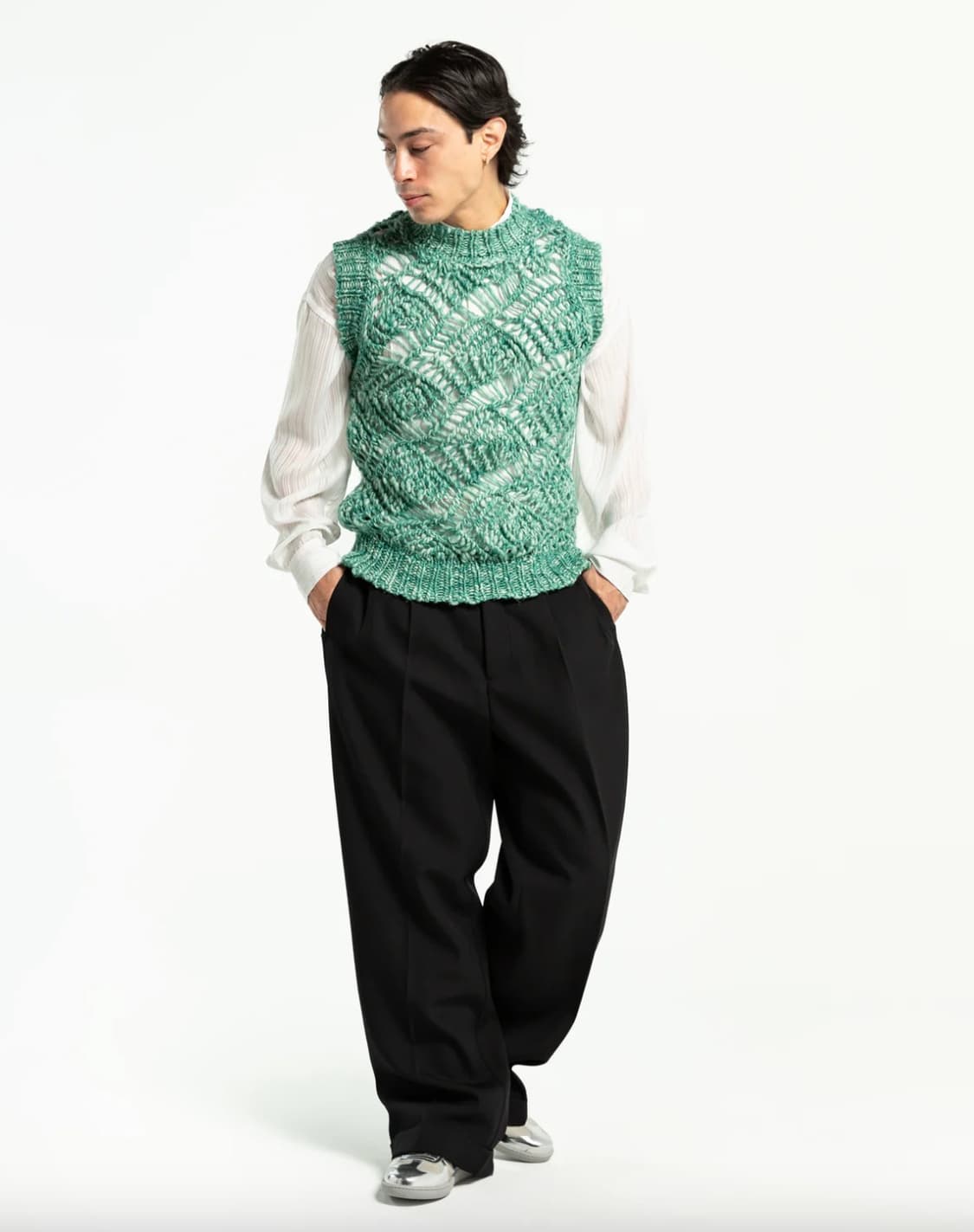 나마체코 AW22 니트 베스트 상품이미지2