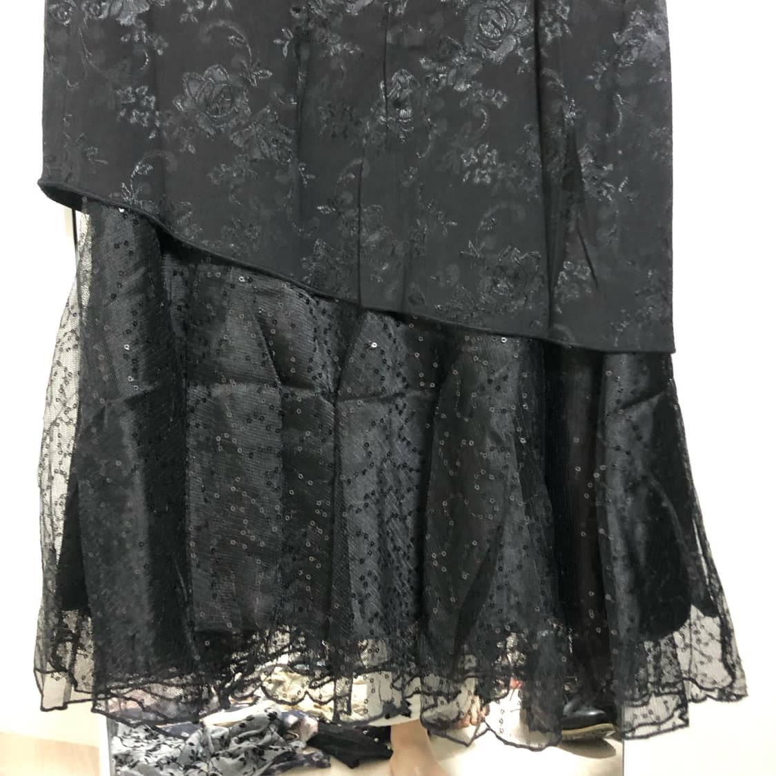 피아오량 Embroidered Phoenix midi dress (bla 상품이미지7