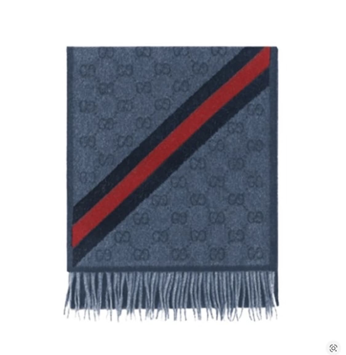 구찌 GG 뉴 니키 웹 울 머플러 미드나잇 블루 상품이미지1