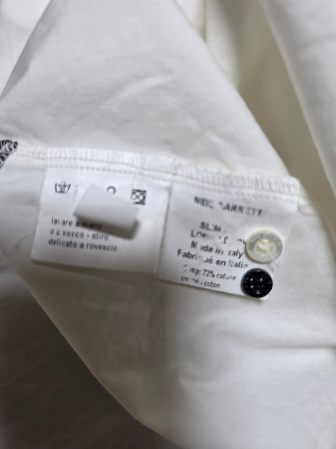 닐바렛화이트메쉬셔츠 15  3/4 상품이미지6