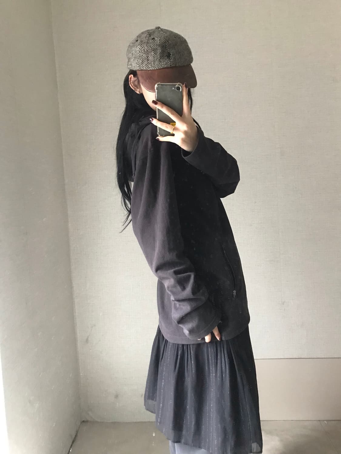 노페 블랙 후리스 상품이미지3