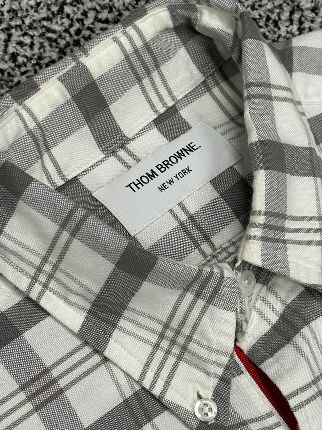 톰브라운 체크 셔츠 상품이미지3