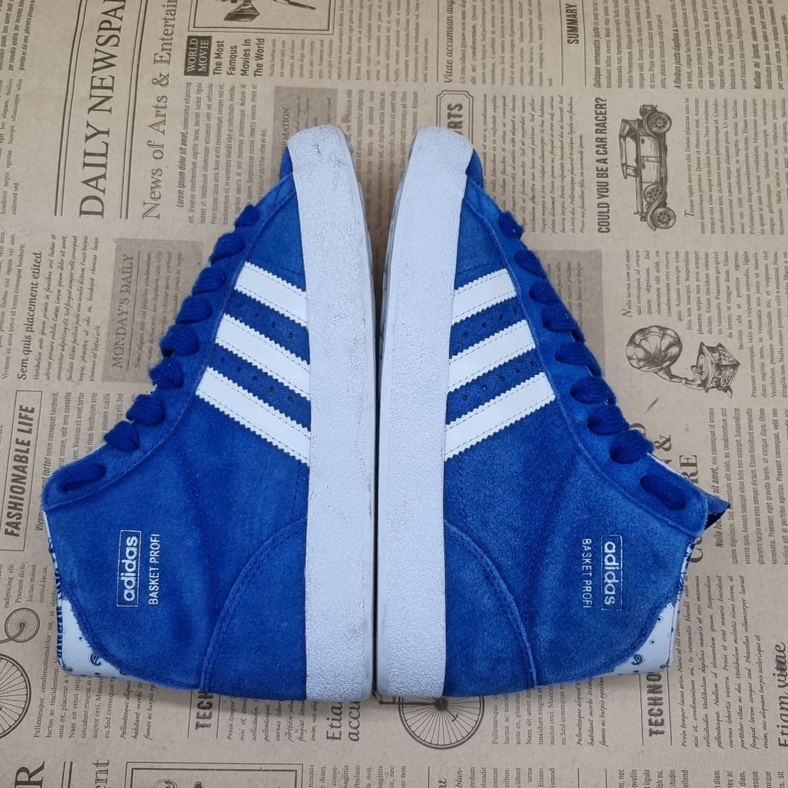 아디다스 바스켓 Prof 블루 스웨이드 하이탑220  상품이미지5