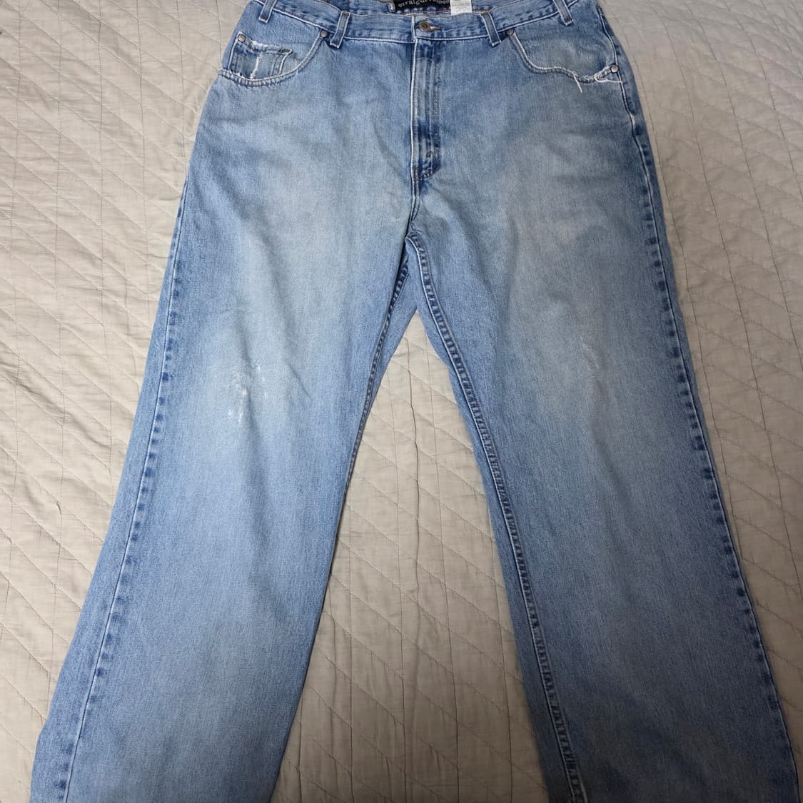 [38X32] 90s 리바이스 실버탭 연청 스트레이트 루즈핏 - 나이스 상품이미지2