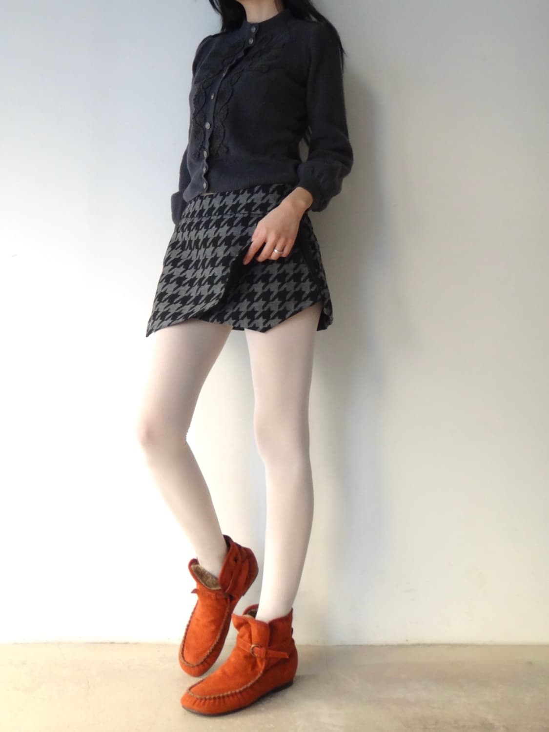 Embroidery shoulder epaulet point knit 상품이미지3