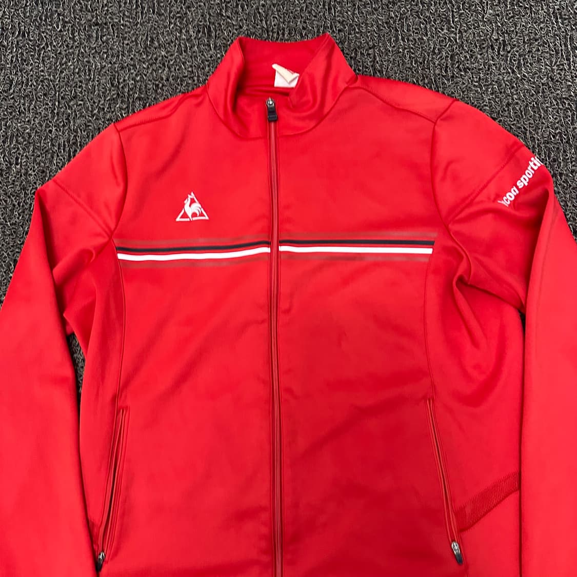 르꼬끄 져지 집업 운동복 레드 100(L) 상품이미지2