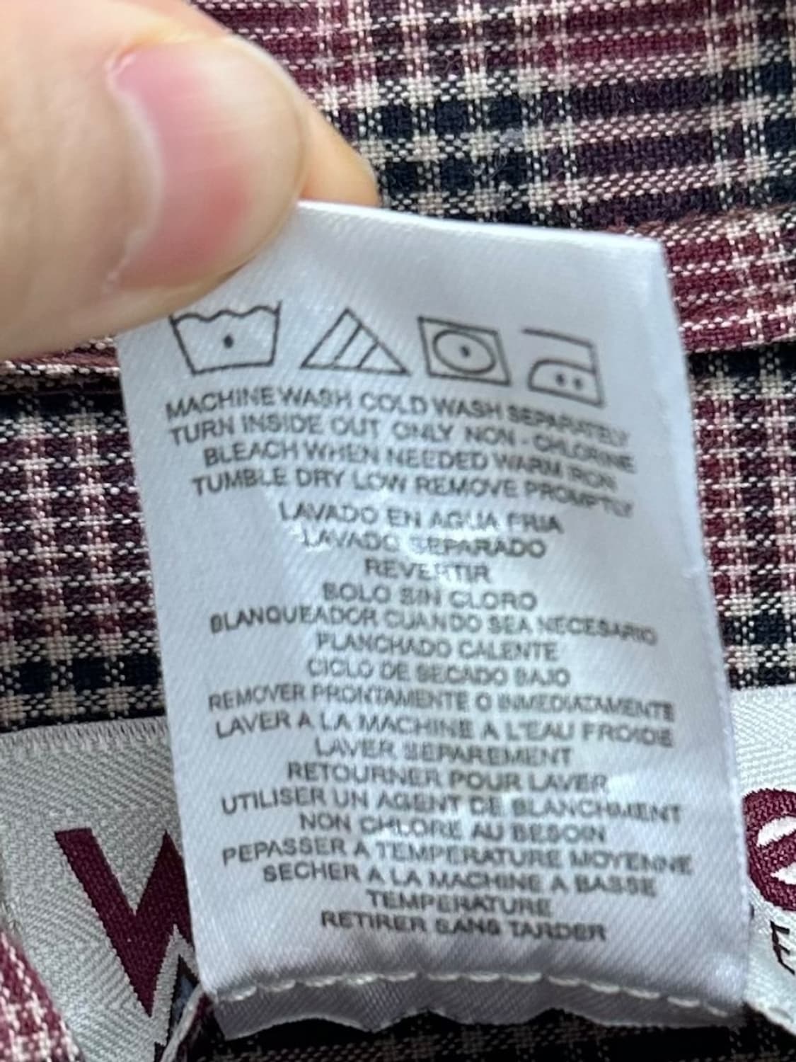 랭글러 러기드 체크셔츠 브릭레드 (L~2XL)  상품이미지9