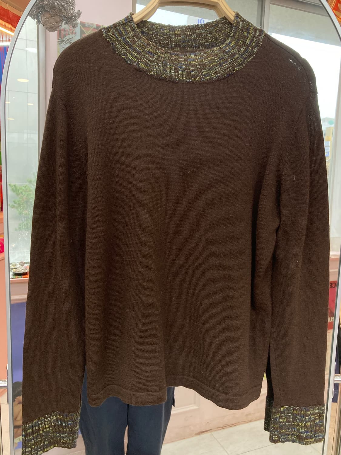 빈티지 브라운 롱 슬리브리스 상품이미지2