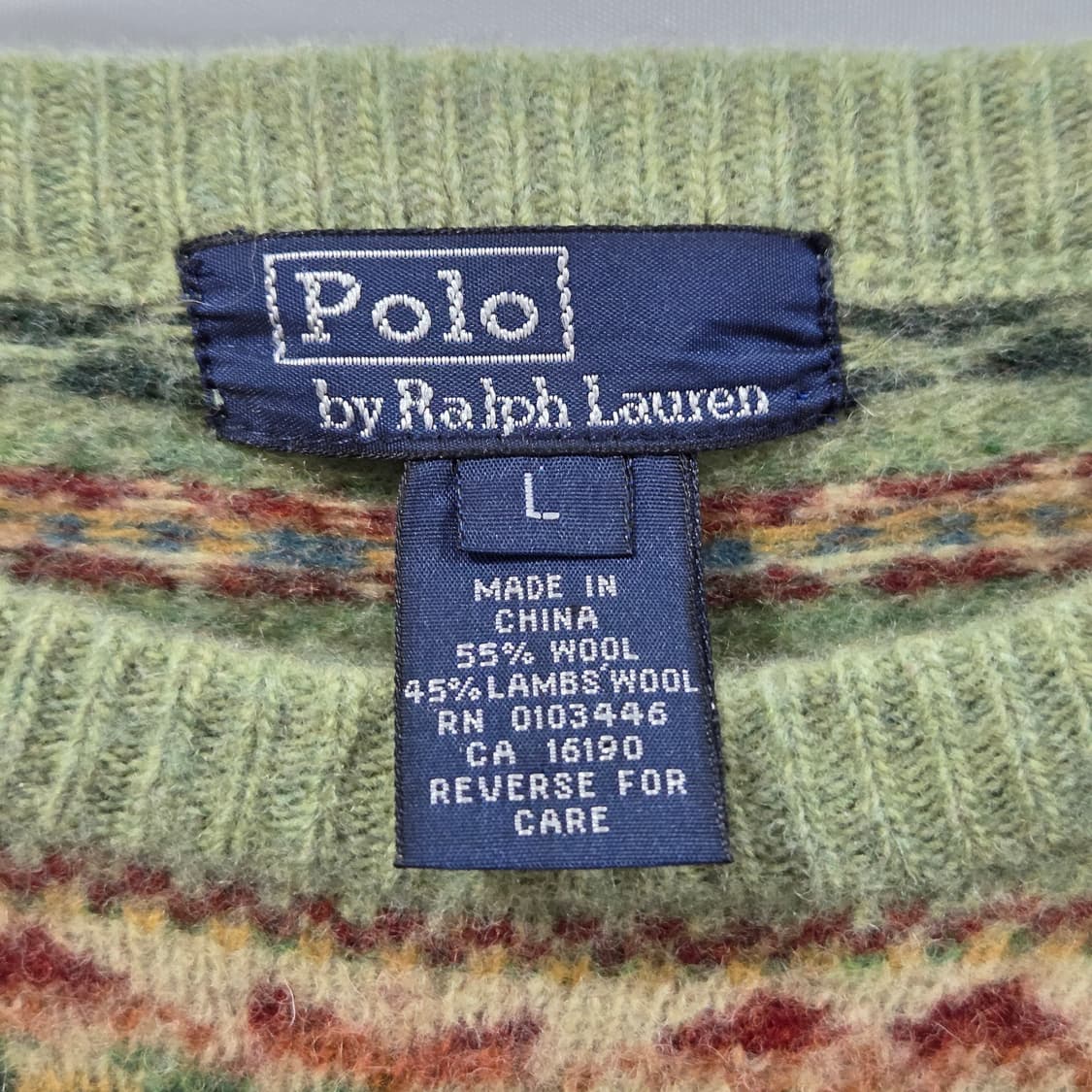 폴로랄프로렌 우먼 페어아일 울 니트 L 상품이미지2