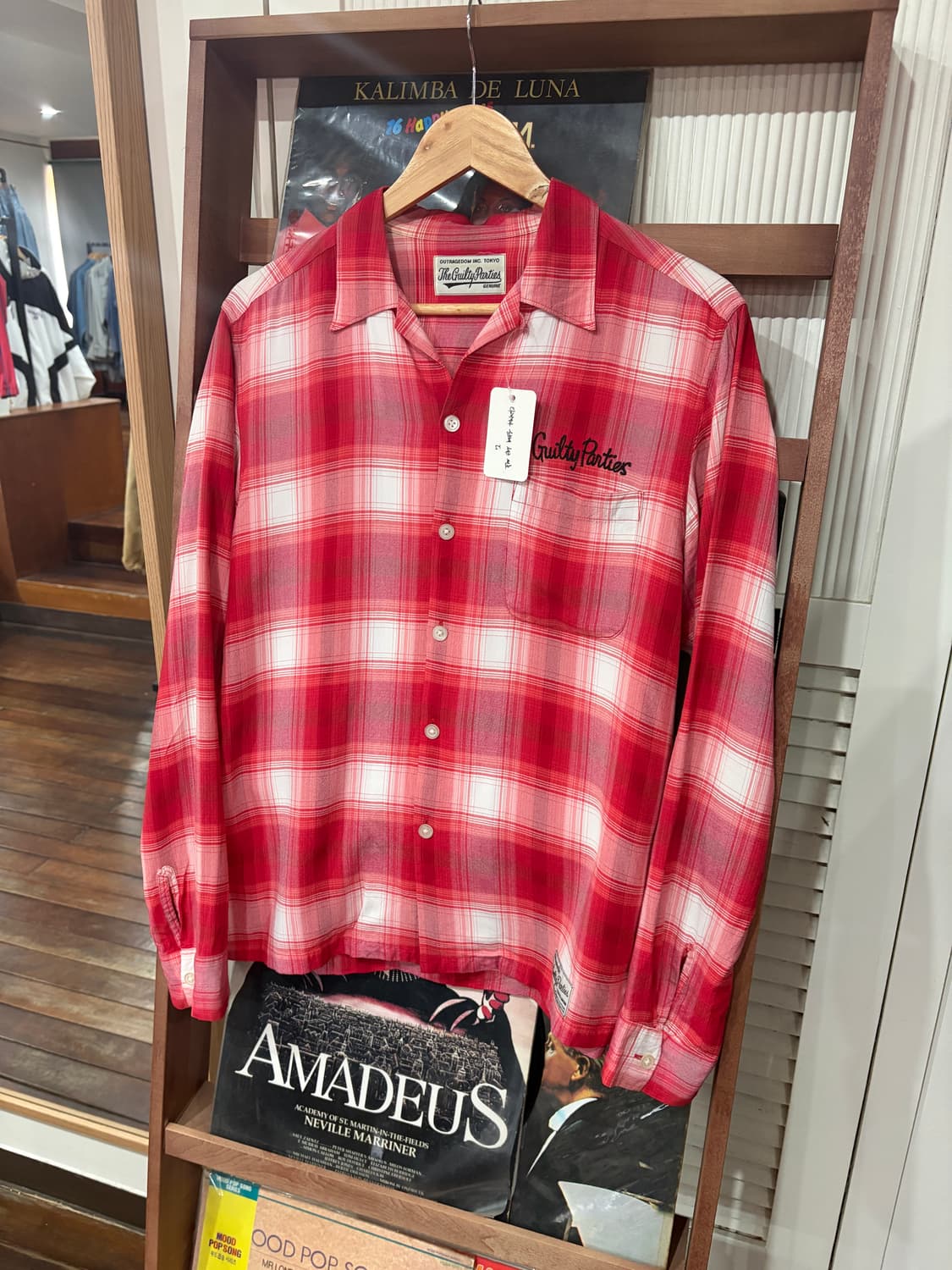 Wacko maria 와코마리아 옴브레 레이온 체크 셔츠 L 상품이미지1