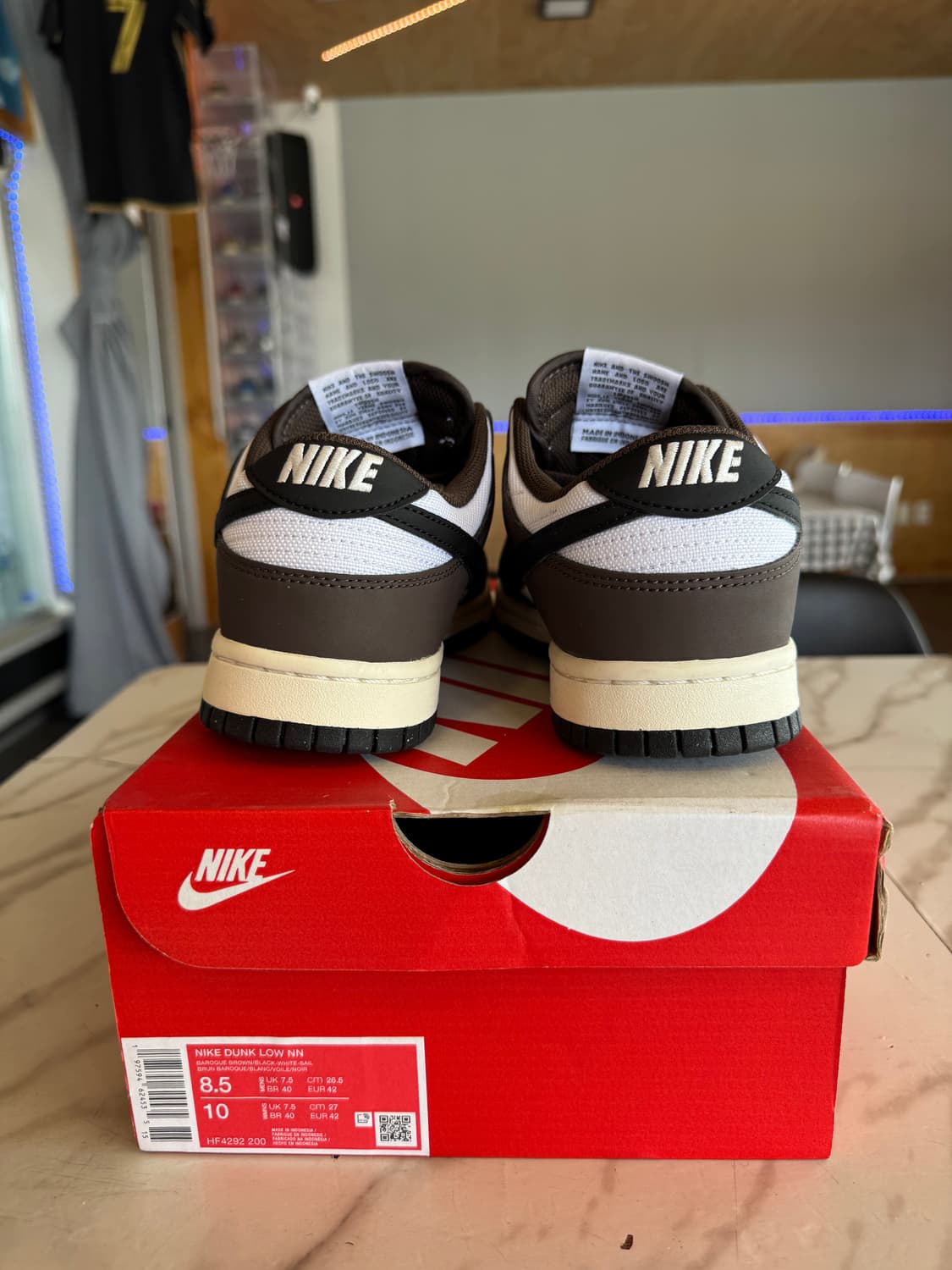 나이키 덩크 로우 레트로 네이쳐 바로크 브라운 화이트 265 팝니다 상품이미지5