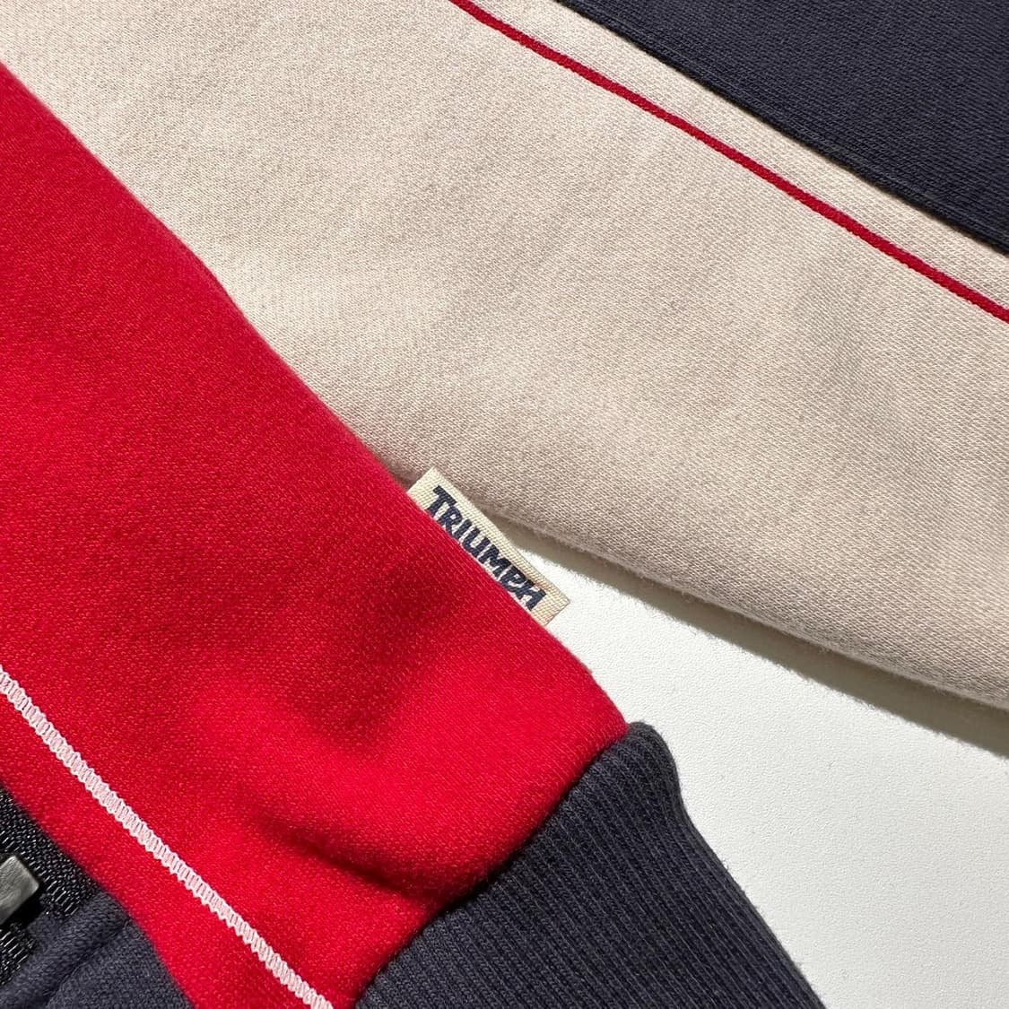 TRIUMPH 코튼 배색 레이싱 자켓 상품이미지4