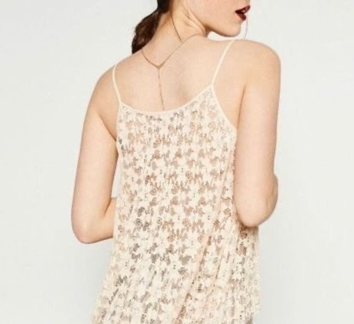 ZARA 자라 레이스 탑, 자라 레이스 슬리브리스, 자라 레이스 나시 상품이미지4
