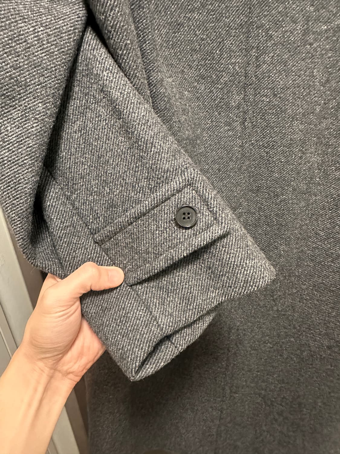 토니웩 브러쉬드 울 맥 오버코트 트윌 그레이 M 상품이미지8