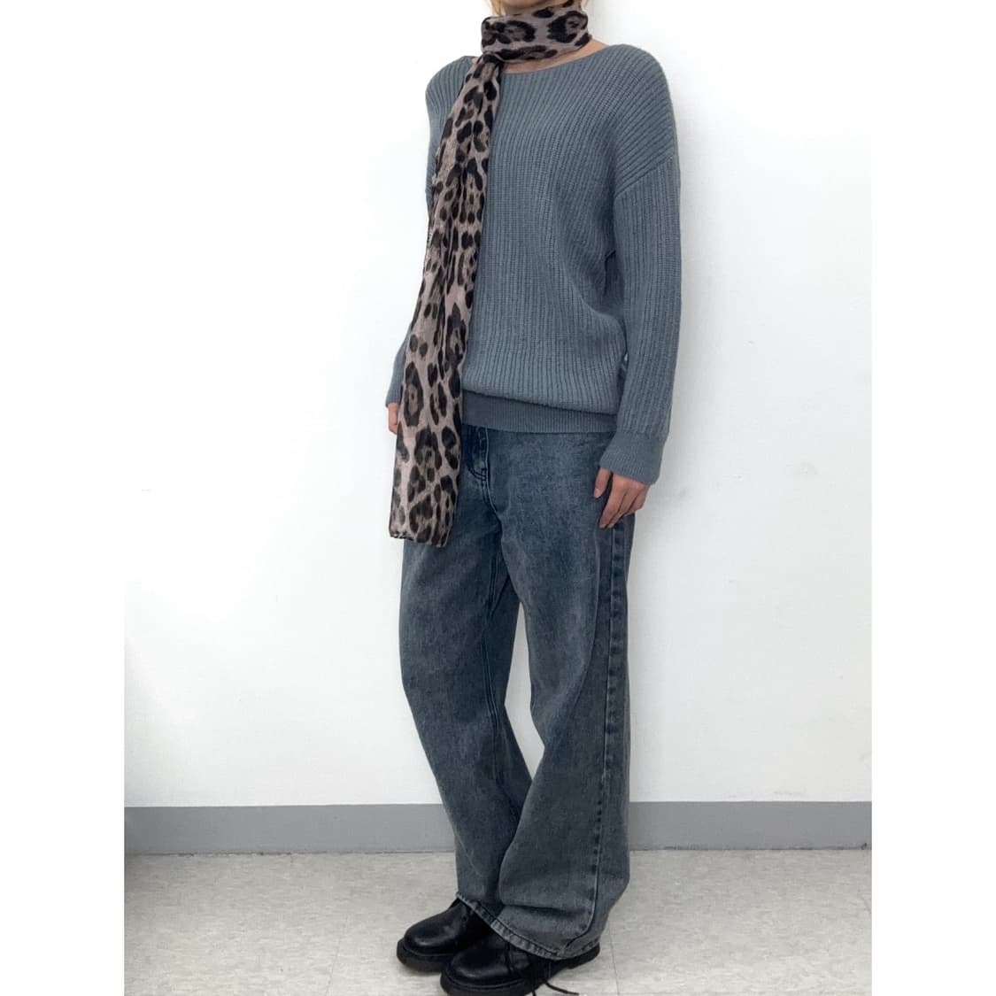 빈티지 그레이 울 니트 상품이미지2