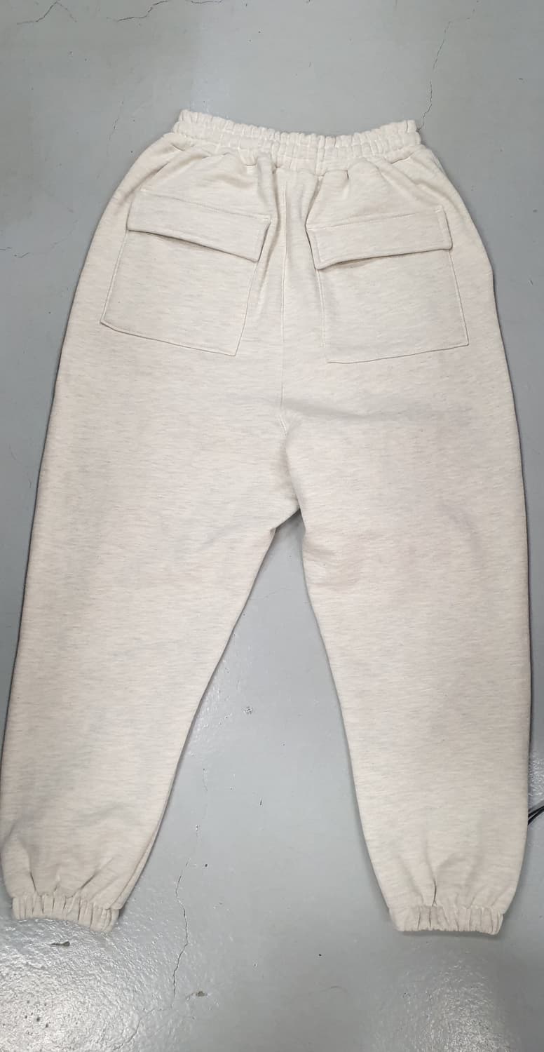 새거. 어텐션로우 오트밀멜란지 와이드 셋업 팬츠 (M) 상품이미지2