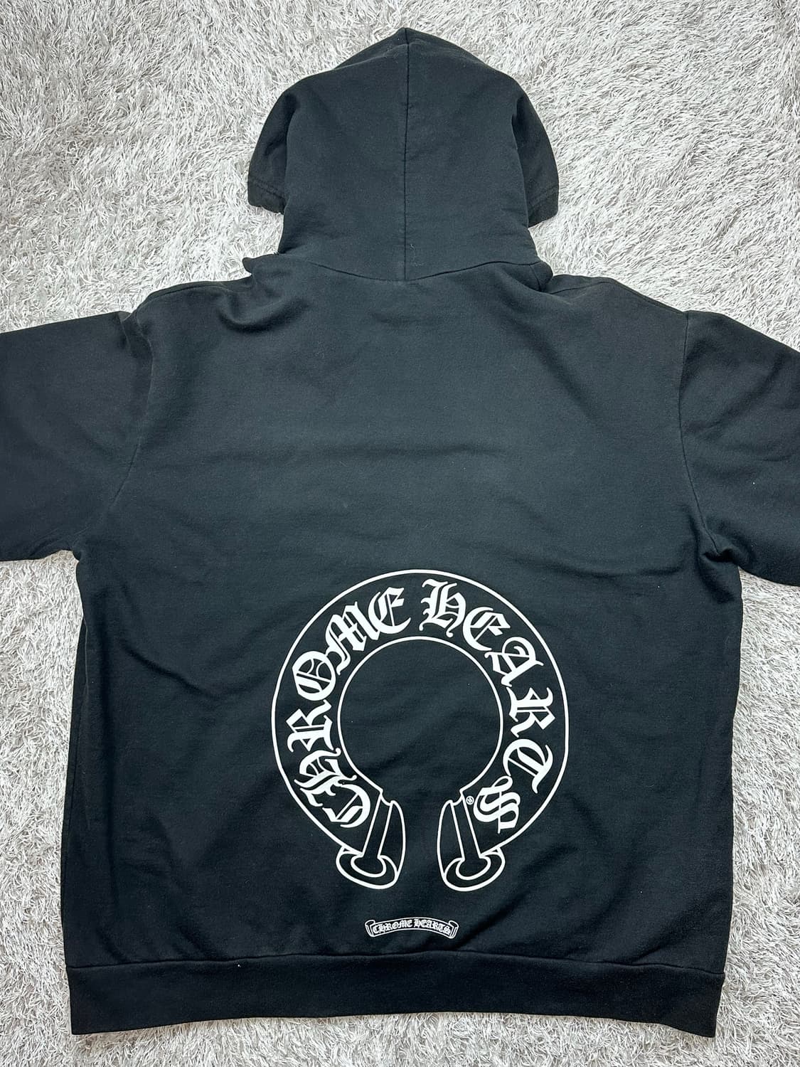 [XL] 정품 크롬하츠 매티보이 홀스슈 후드 블랙 상품이미지3