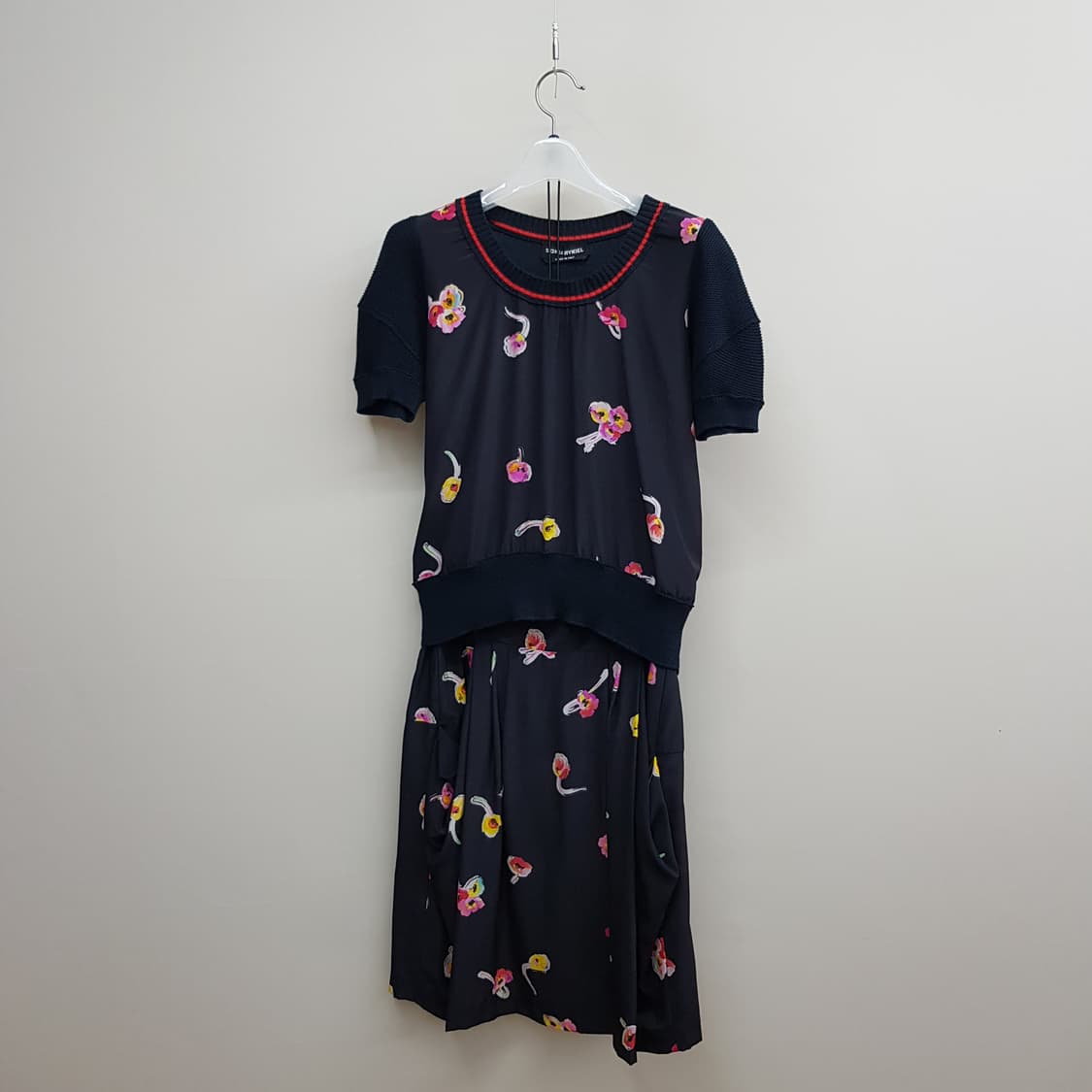 소니아 리키엘 플라워 프린트 투피스 세트 S사이즈 상품이미지1