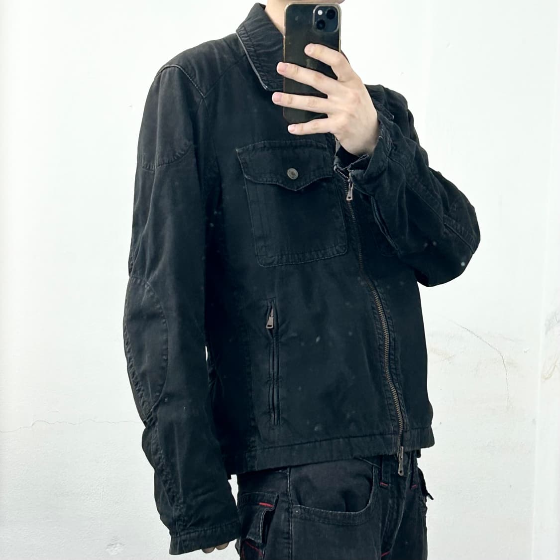 캘빈클라인 투웨이 코튼 바이커 자켓 상품이미지3