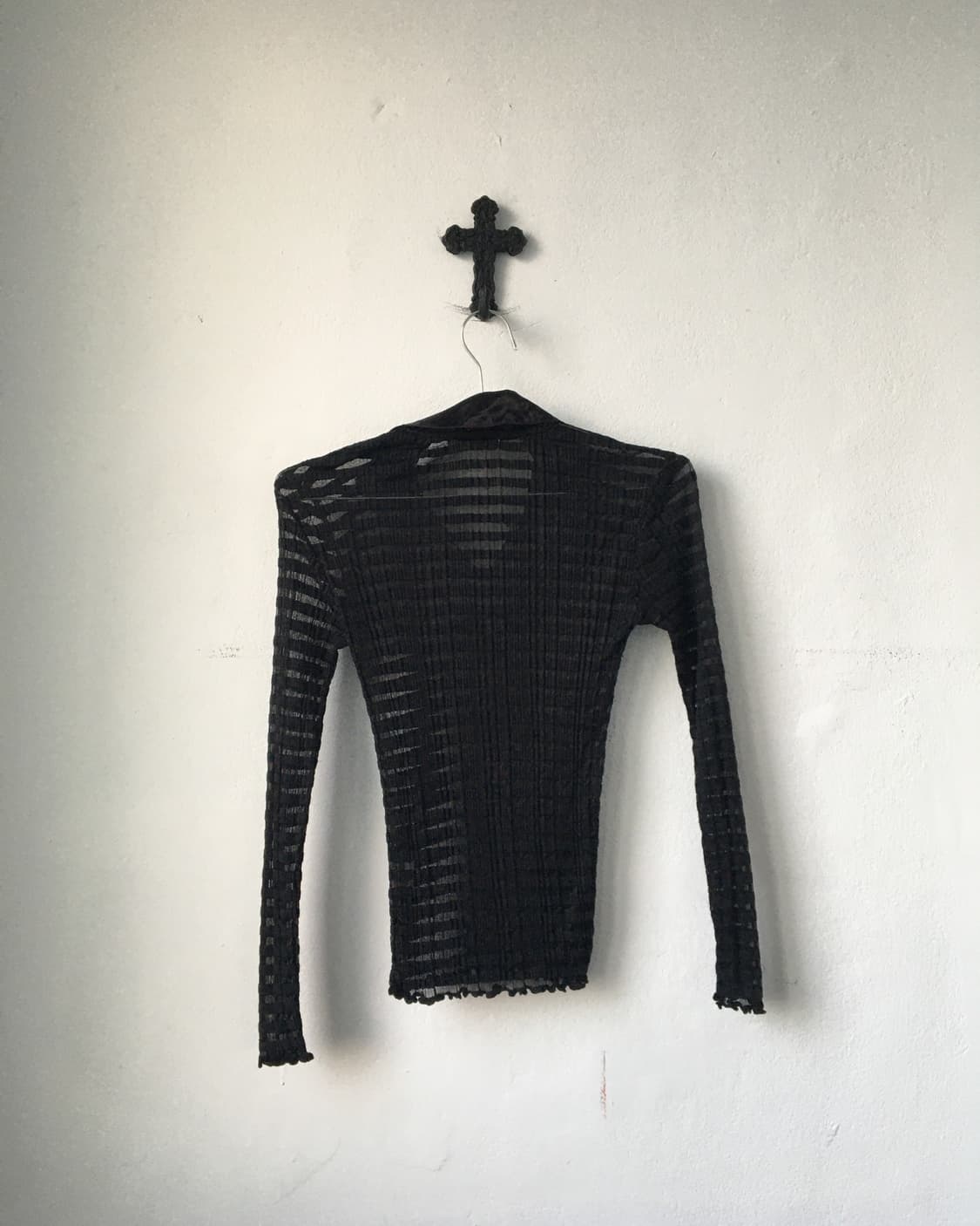 Slim fit pattern pk sleeve 상품이미지3