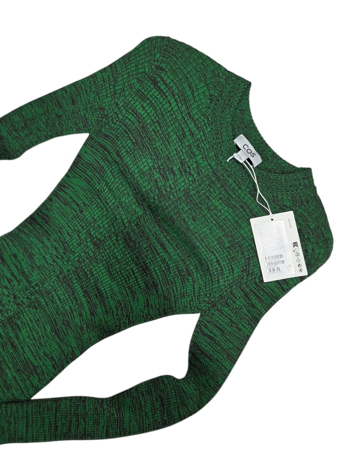 COS 코스 그린패턴 올 스판 니트 롱 원피스 XS 상품이미지1