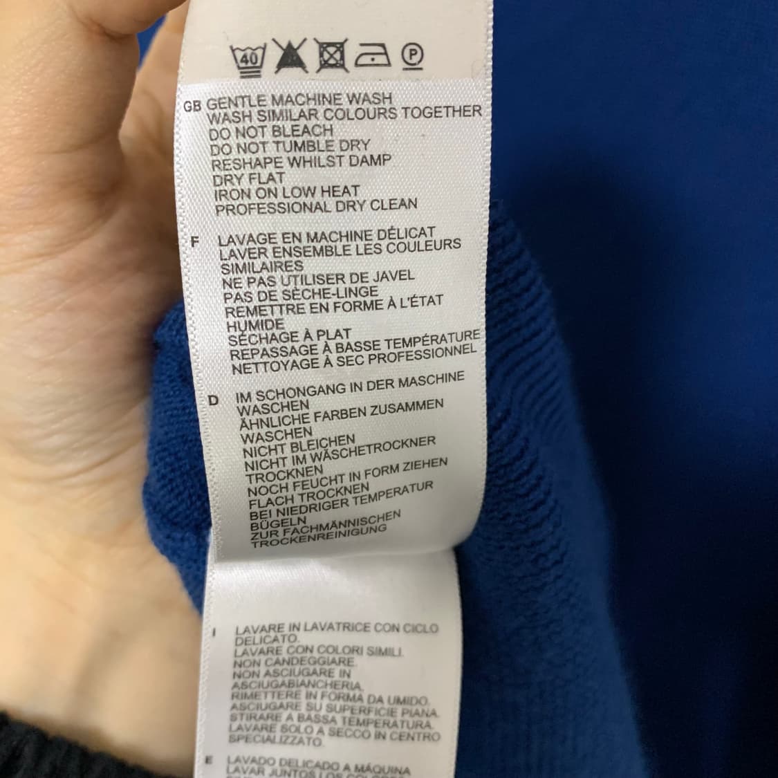 프레드페리 네이비 블루 빈티지 니트 M  상품이미지4