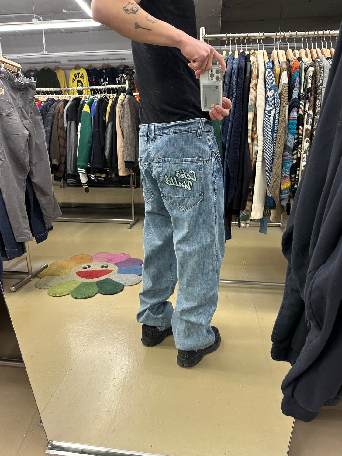 ECKO UNLTD 후면 포인트 데님진 데님팬츠 34 상품이미지2