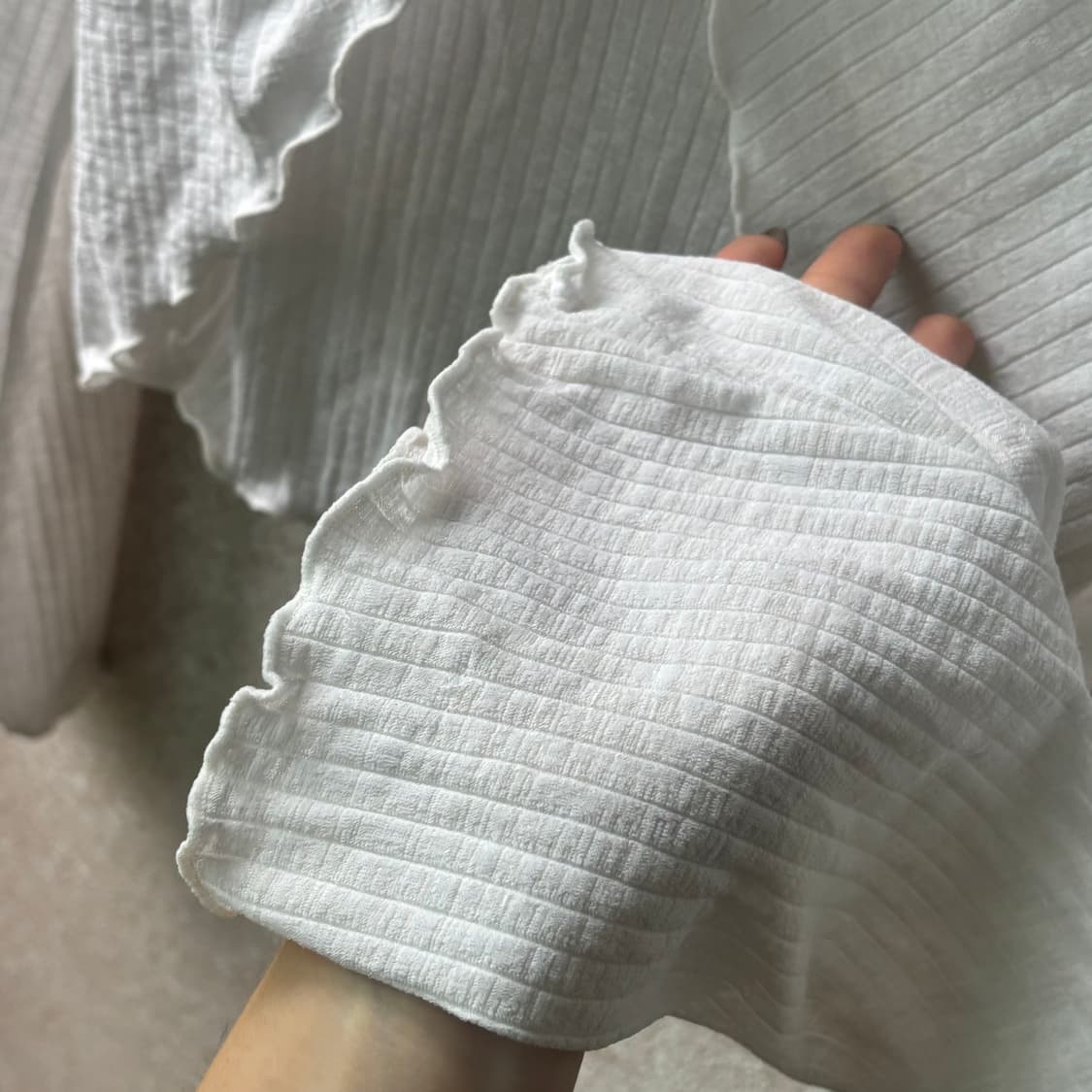 레이어드 나시 골지 꼬임 티 set 상품이미지4