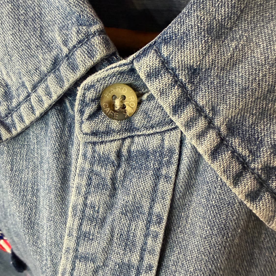 [XL] 90s 하드락카페 로더데일 데님셔츠 상품이미지6