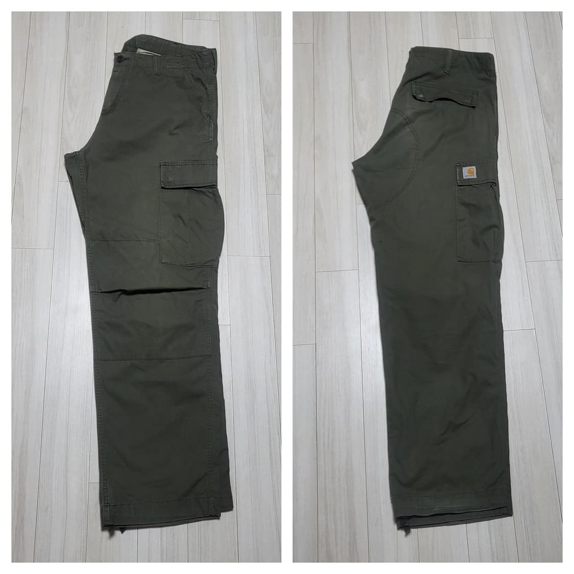 (34) 칼하트 WIP 레귤러 카고팬츠 립스탑 올리브 carhartt 상품이미지8