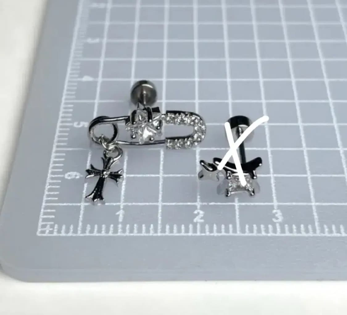 새상품 | 큐빅 별 피어싱 상품이미지2