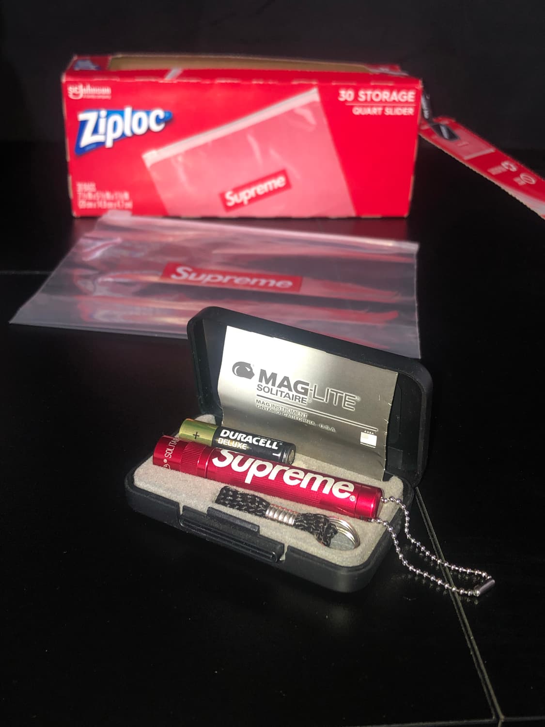슈프림 x Maglite 맥라이트 솔리테어 키체인 키링 레드 상품이미지5
