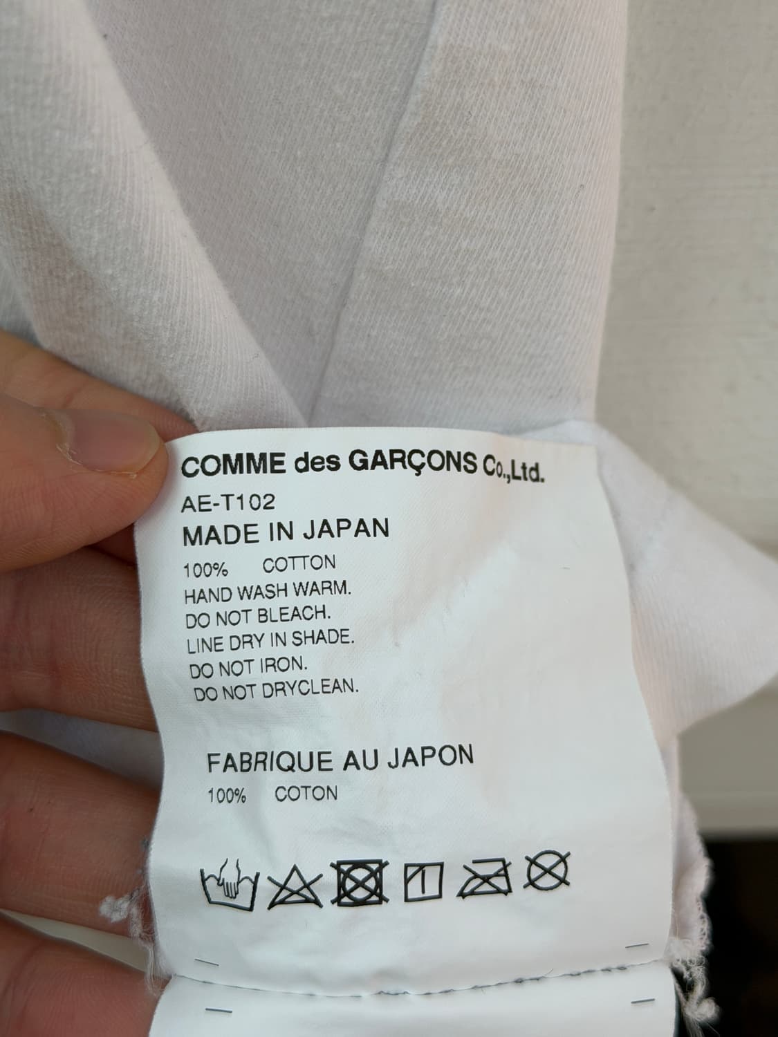 Play Comme des Garcons x CDG 화이트 반팔티 XL 상품이미지6
