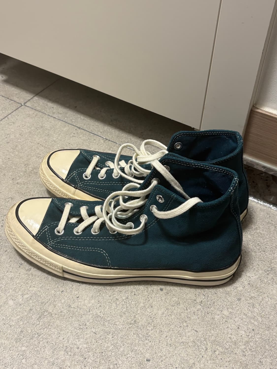 컨버스 척 70 하이 스웨이드 미드나잇 터콰이즈 상품이미지2