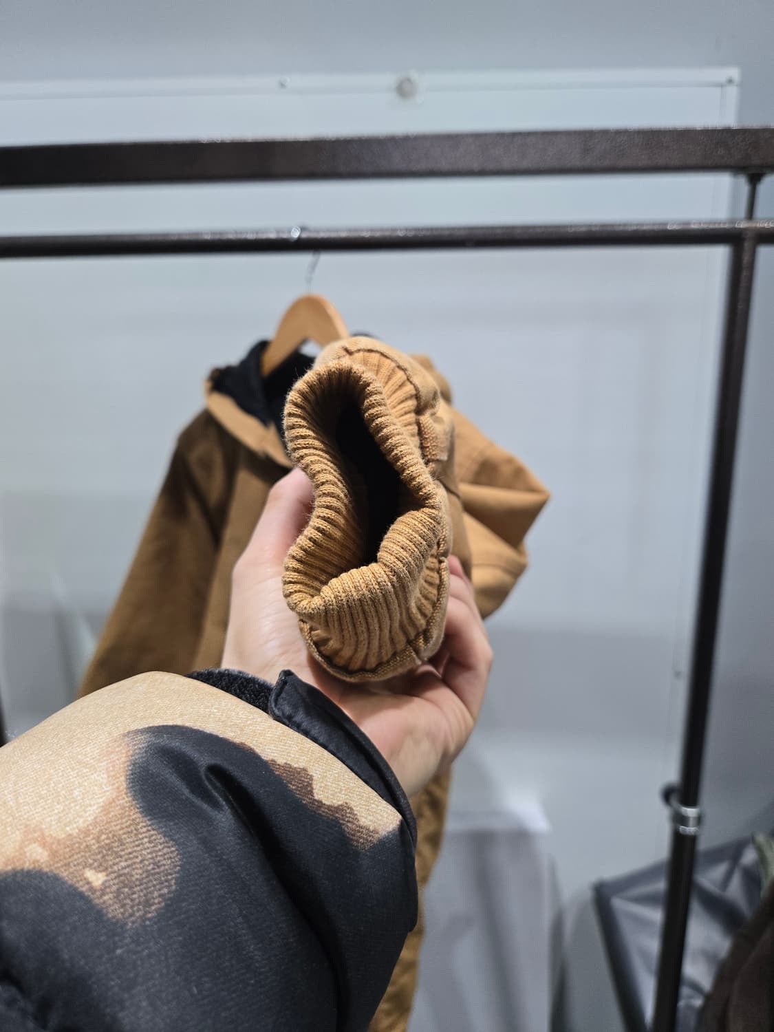 칼하트 후드 워크자켓 베이지 xl 상품이미지4