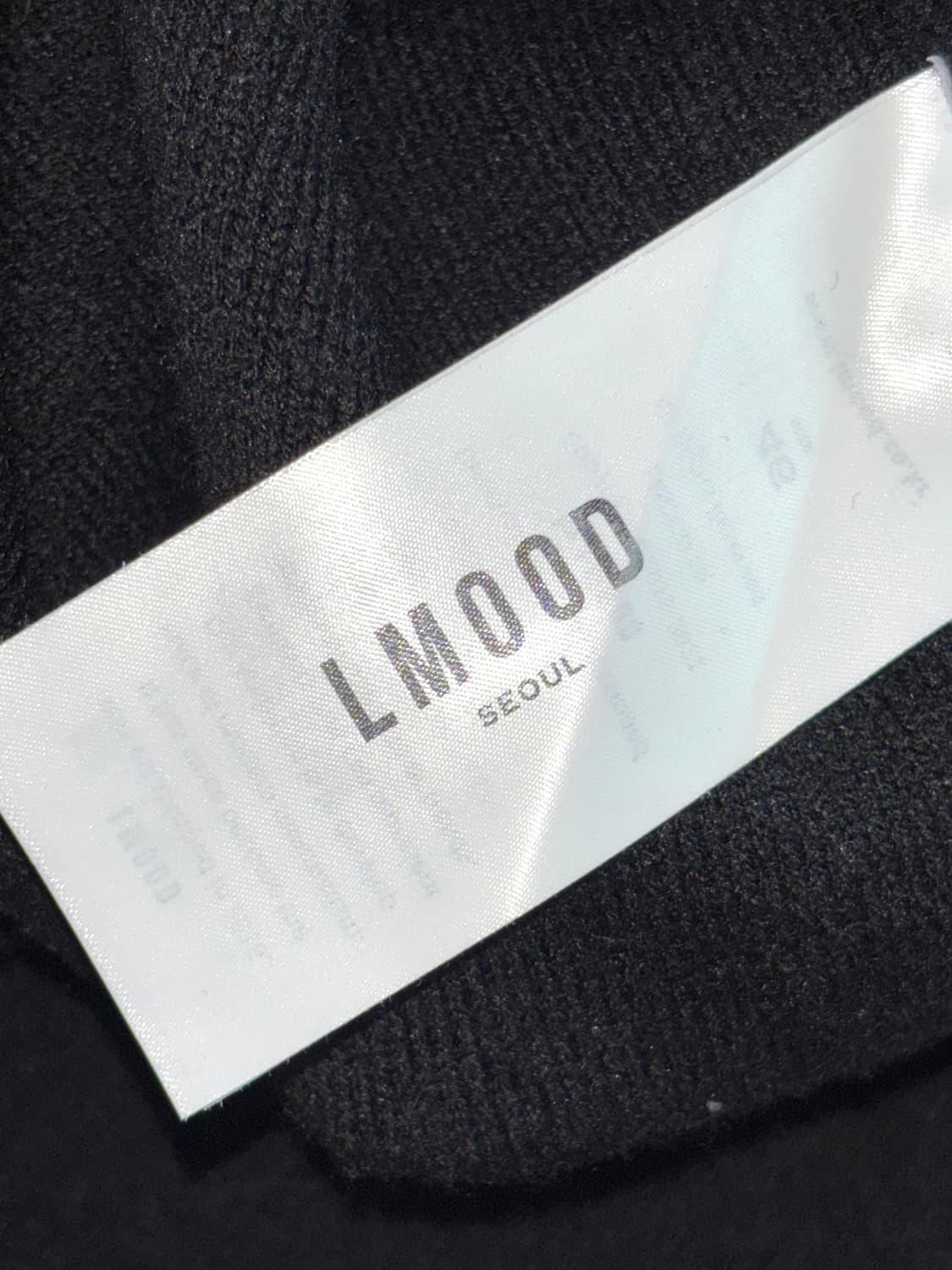 Lmood 엘무드 블랙 니트 상품이미지4