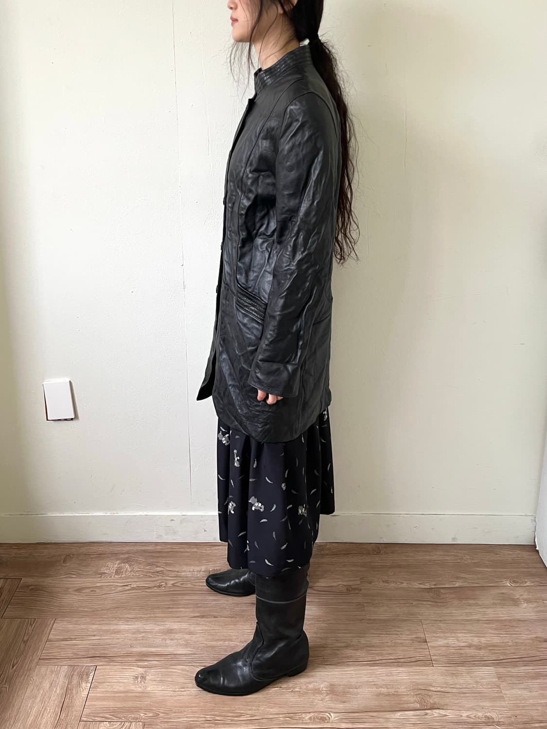 astoria 차이나 넥 레더 자켓 상품이미지8