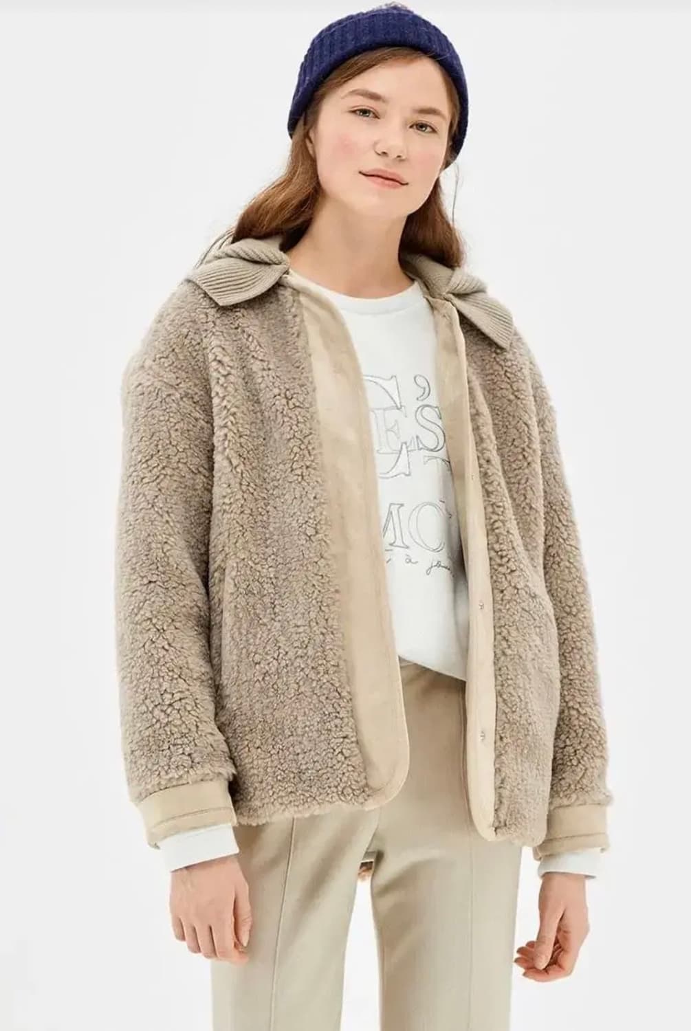 SJSJ 에스제이 한섬 소희 뽀글이 덤블 여성 점퍼 자켓 상품이미지3