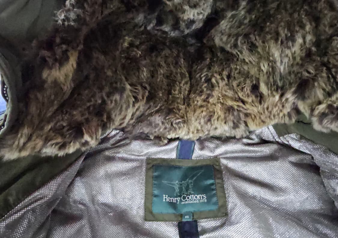 헤리코튼  카키색 후드 야상 패딩 점퍼 95 상품이미지6