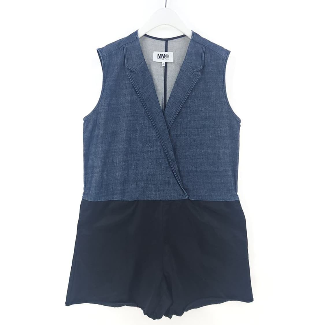 [여46]메종마르지엘라 데님배색 쇼츠 점프 수트[Y63-197] 상품이미지1