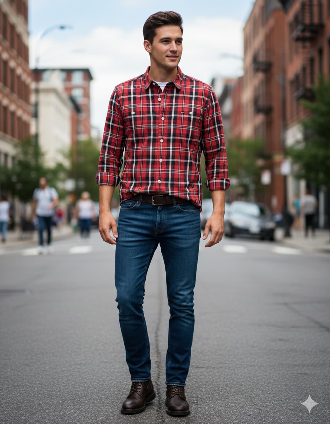 타미힐피거 남성 체크 셔츠 L 상품이미지2