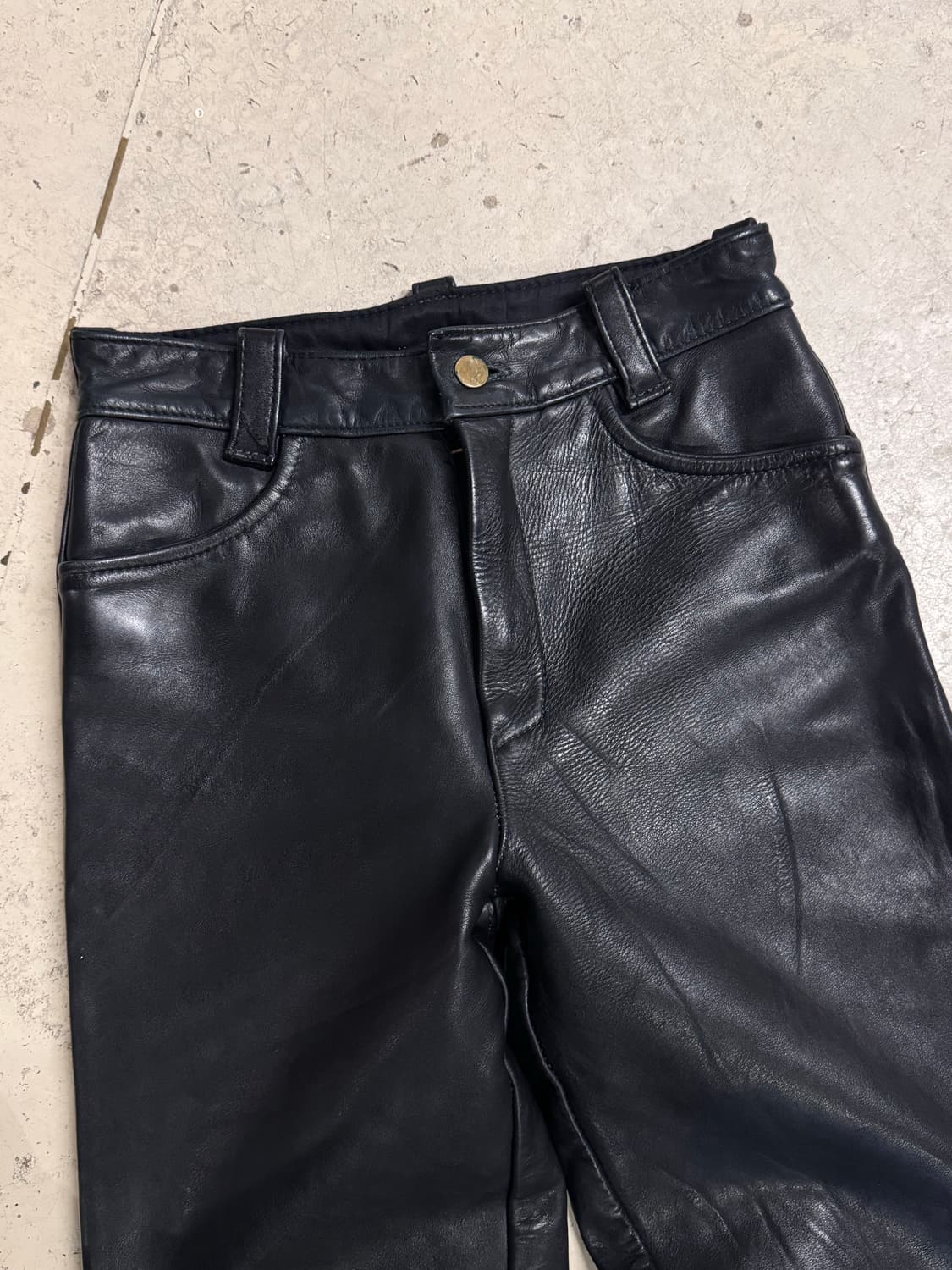 밴슨 레더 카우하이드 레더팬츠 상품이미지3