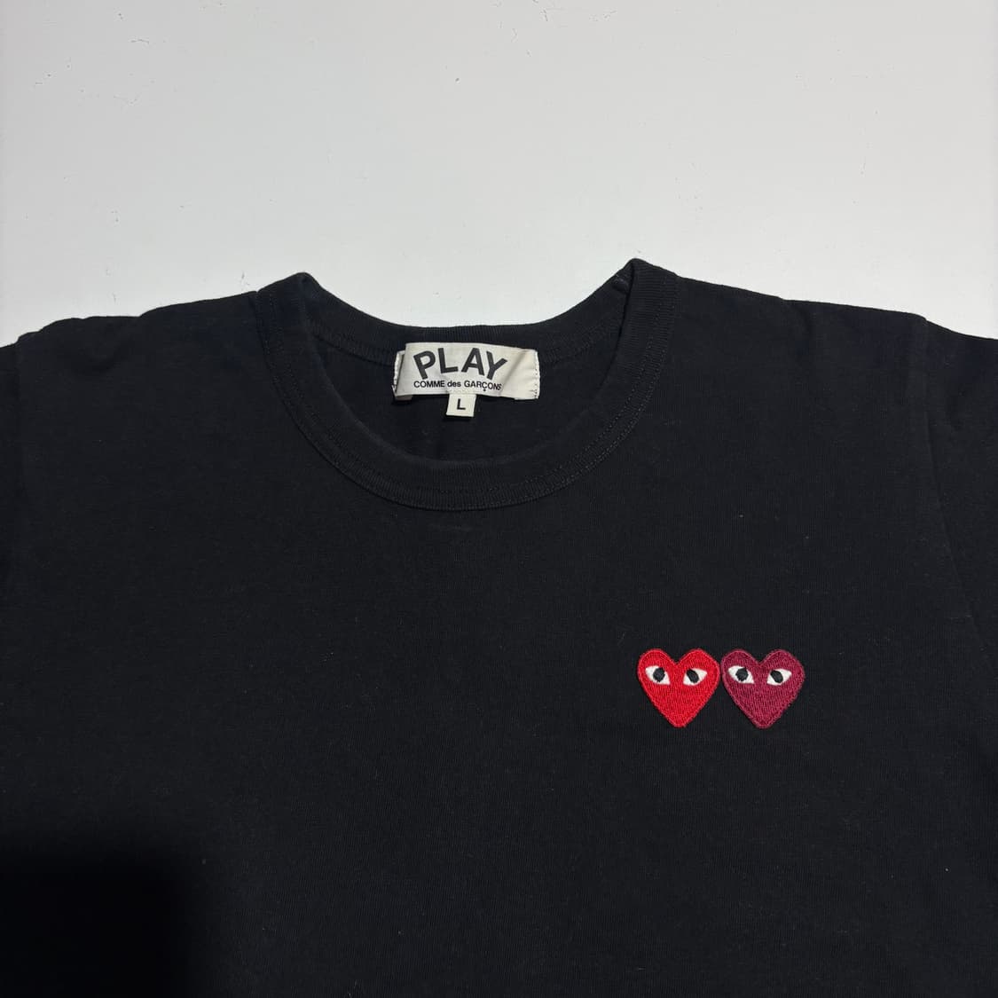 꼼데가르송 블랙 로고 반팔 티셔츠 상품이미지2