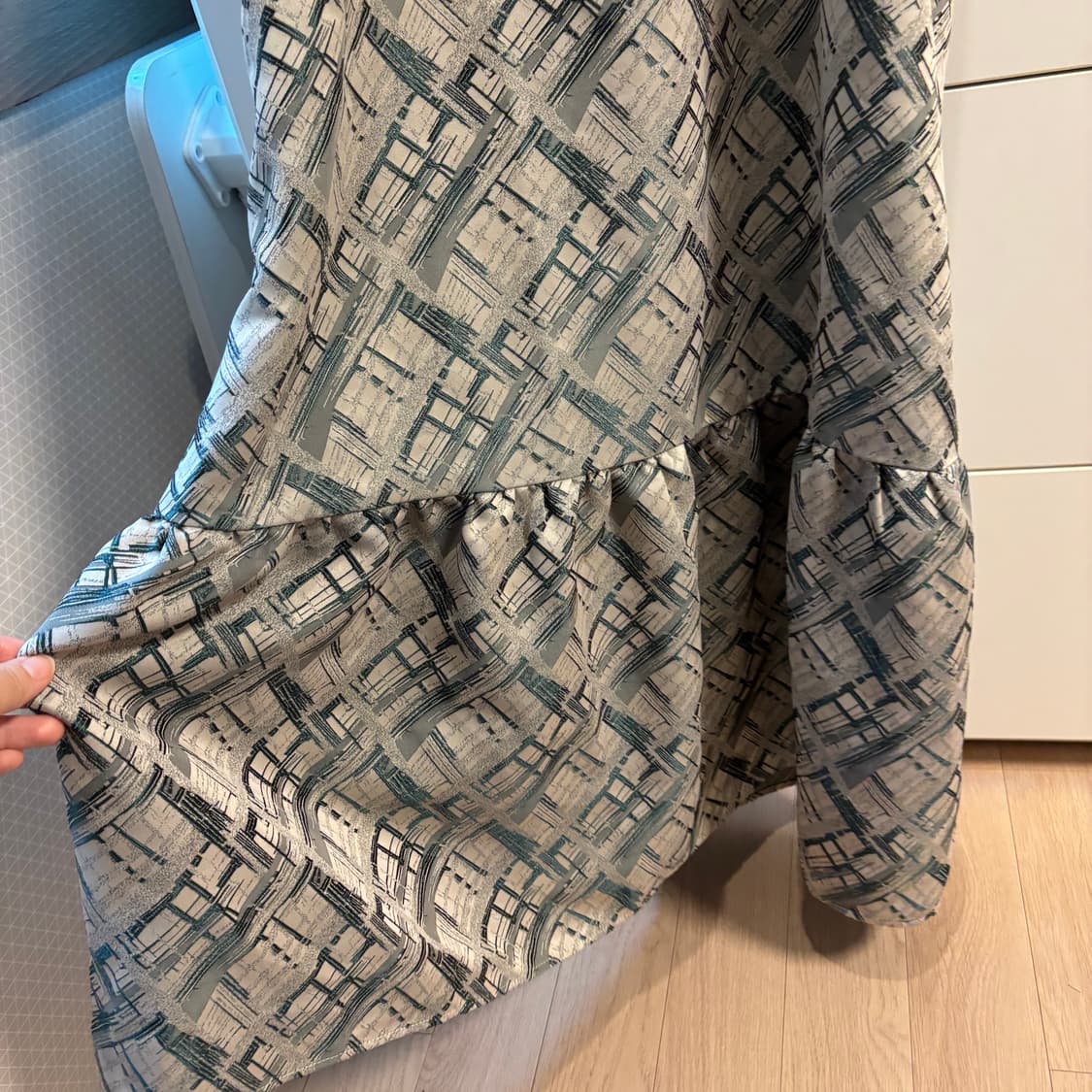 FIKA 포레스트 그린 끈 롱 원피스 새제품 상품이미지9