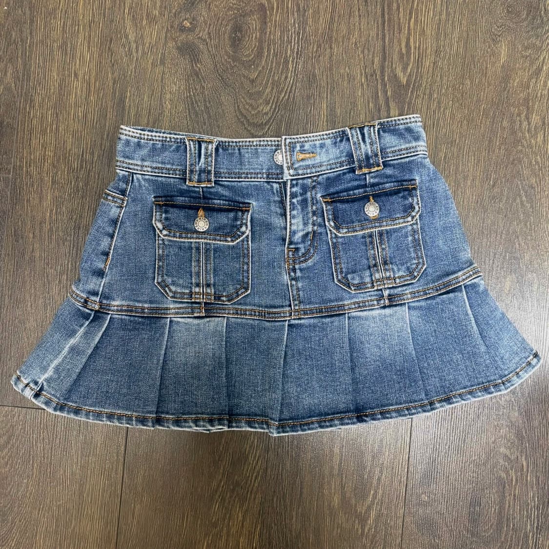 키르시 데님 미니 스커트 상품이미지5