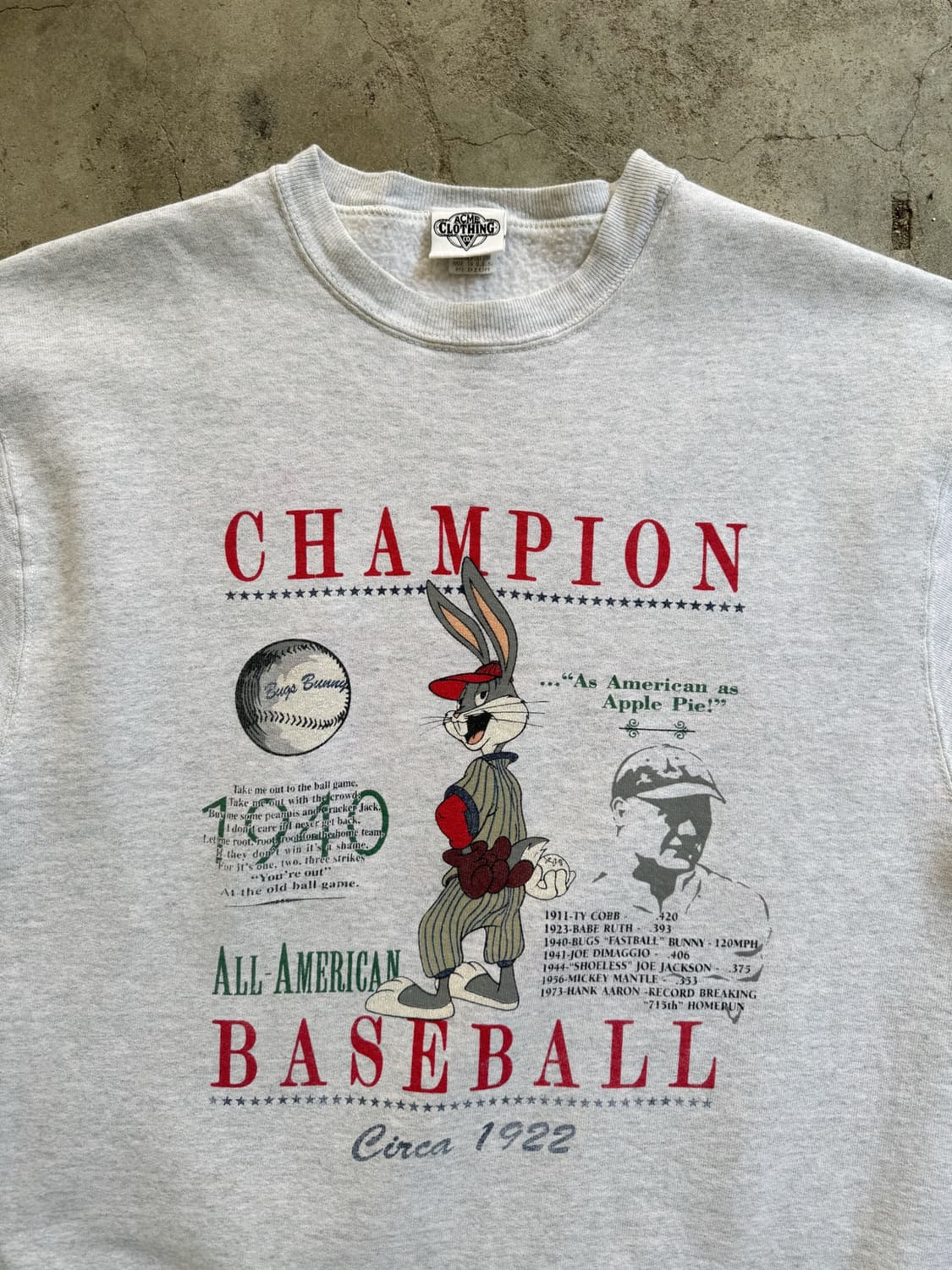90s ACME Clothing Bugs Bunny Sweatshirt 상품이미지2