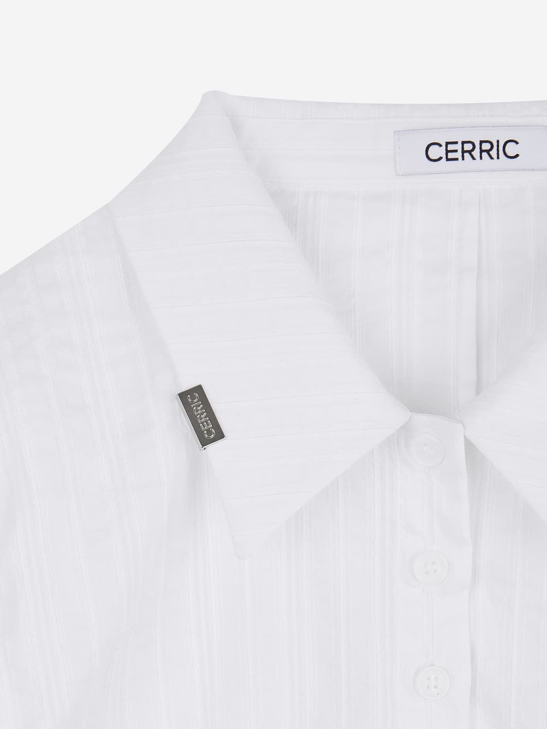 세릭 (CERRIC) CRUNCH STRIPE SHIRT-WHITE 상품이미지6