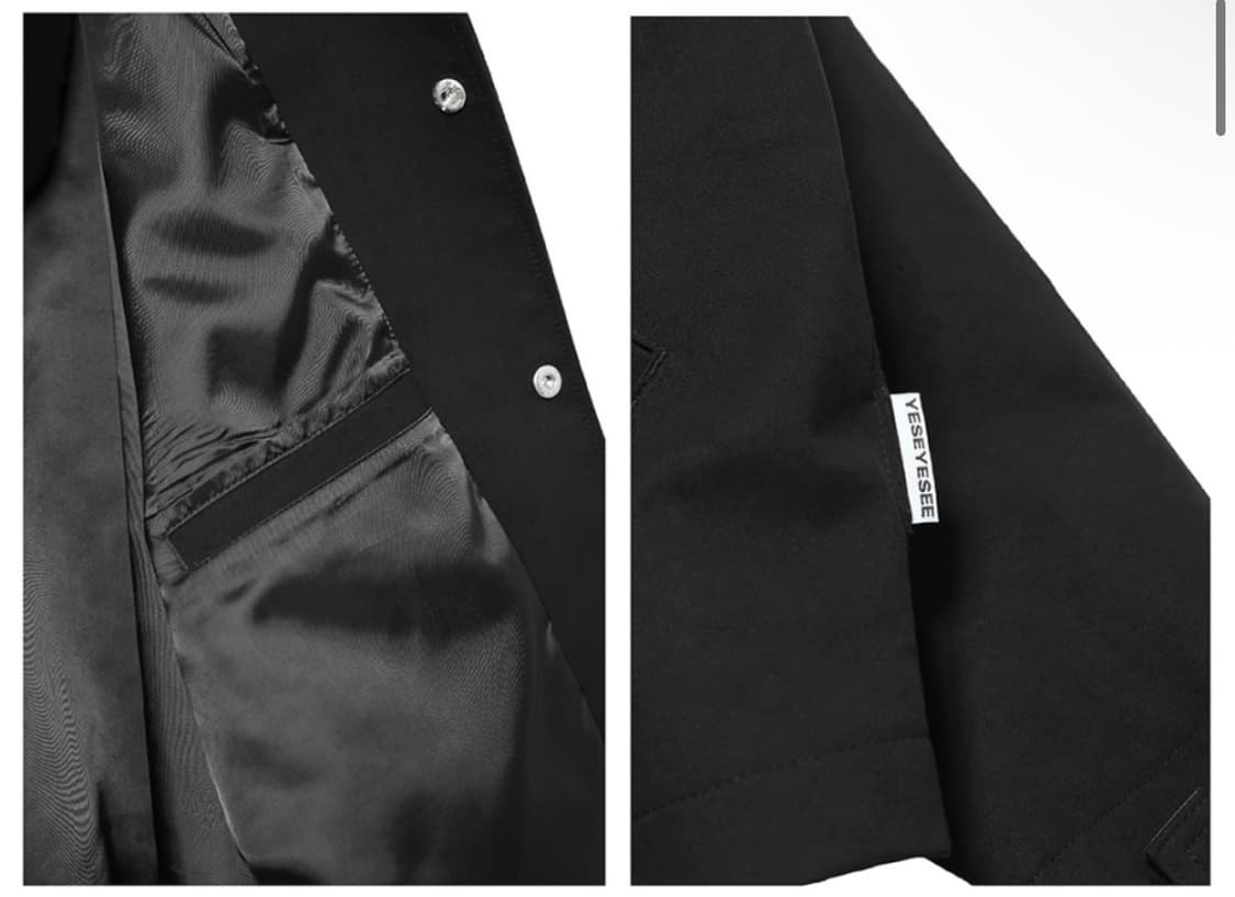 에스아이씨 스웨이드 자켓 블랙 상품이미지4